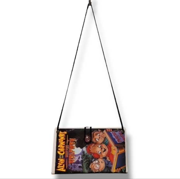 Alvin and the Chipmunks Wolfman Halloween Upcycled Y2K Shoulder Bag VHS - Picture 2 of 8